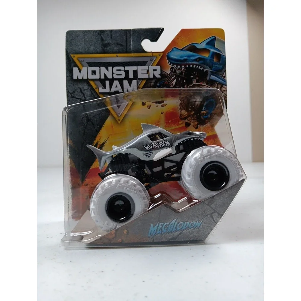 Monster Jam “Megalodon” Truck Set Of 4 Spin Master 1:64 Series 01